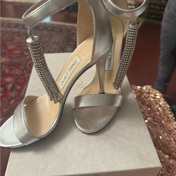 Jimmy Choo Silver Women's Heels - Picture 7 of 7